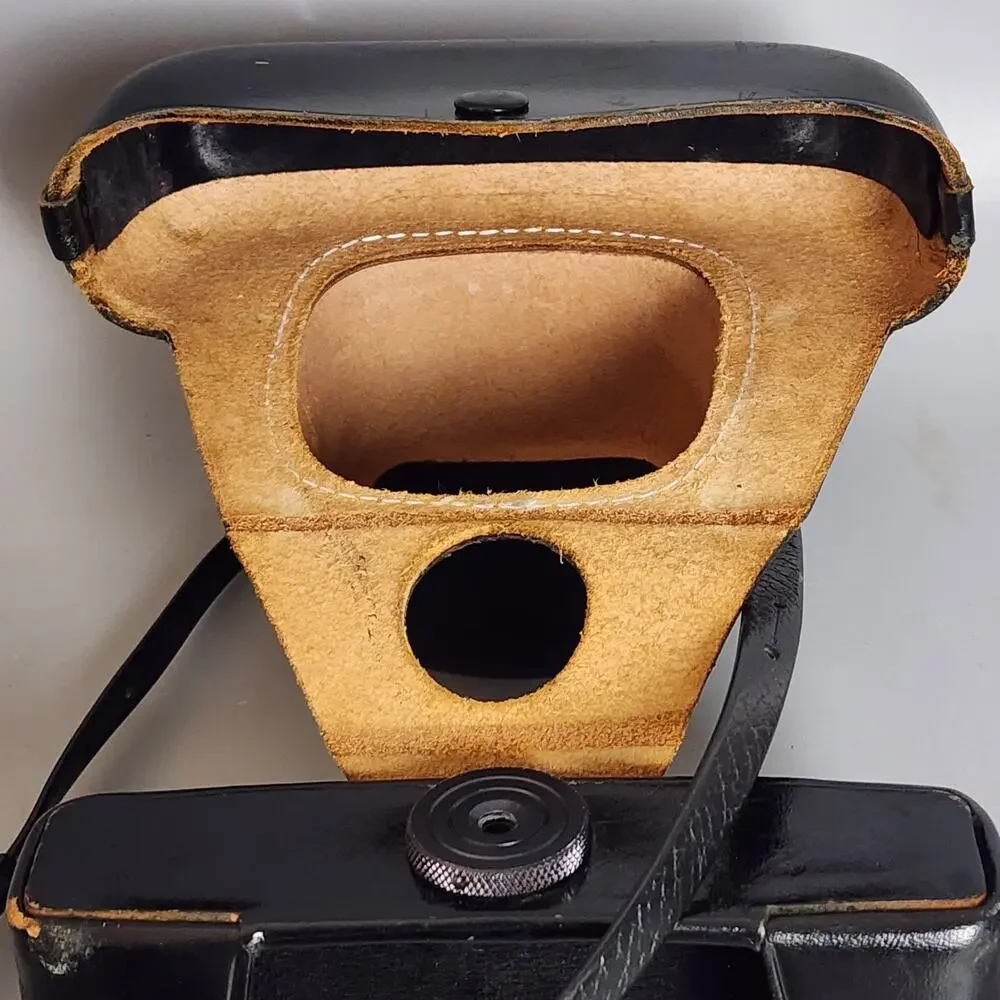 Canon Canonet QL25 Leather Camera Case and Shoulder Strap-Made in Japan